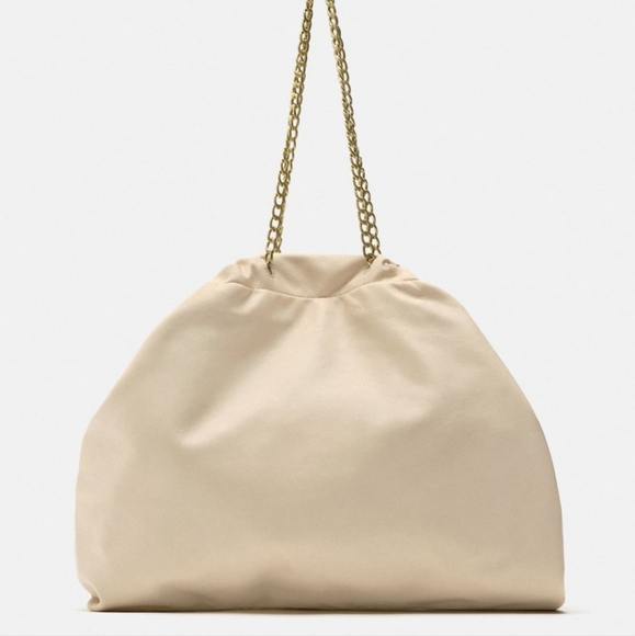 Zara Chain Strap Tote (Cream Colour) - Picture 8 of 9